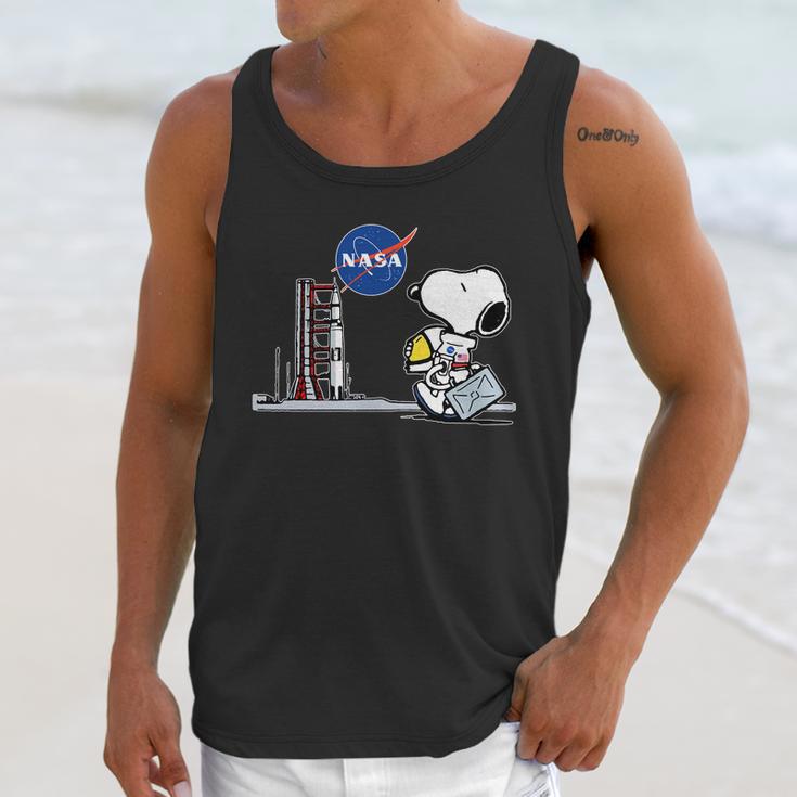 Nasa Snoopy Astronaut T-Shirt Unisex Tank Top Gifts for Her