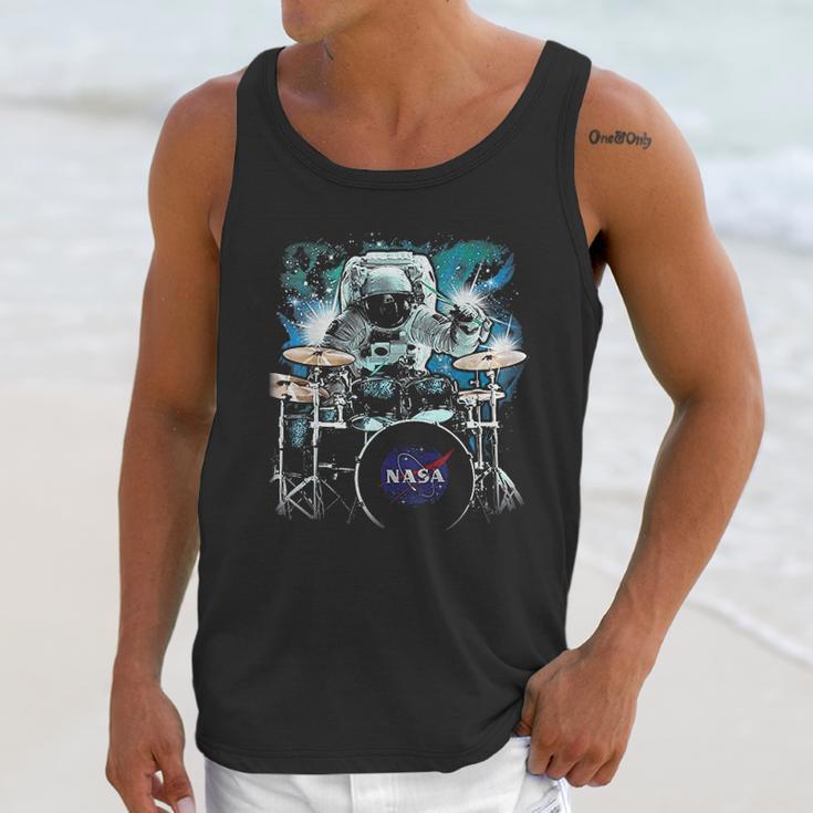 Nasa Space Drum Playing Astronaut Unisex Tank Top Gifts for Her