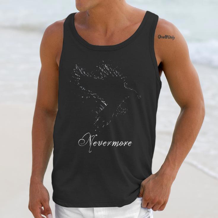 Nevermore The Raven Edgar Allan Poe Gothic Macabre Unisex Tank Top Gifts for Her