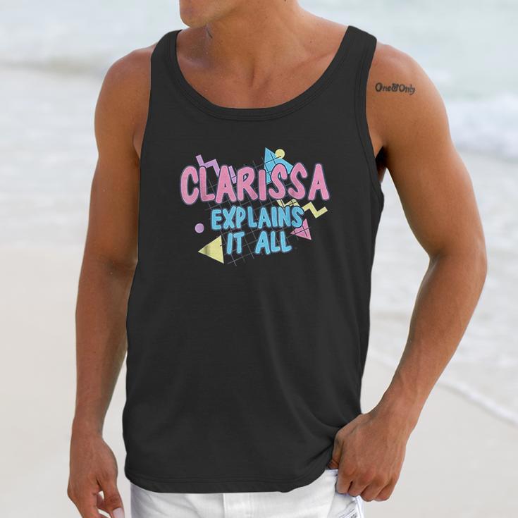 Nick Rewind Clarissa Explains It All Logo Unisex Tank Top Gifts for Her