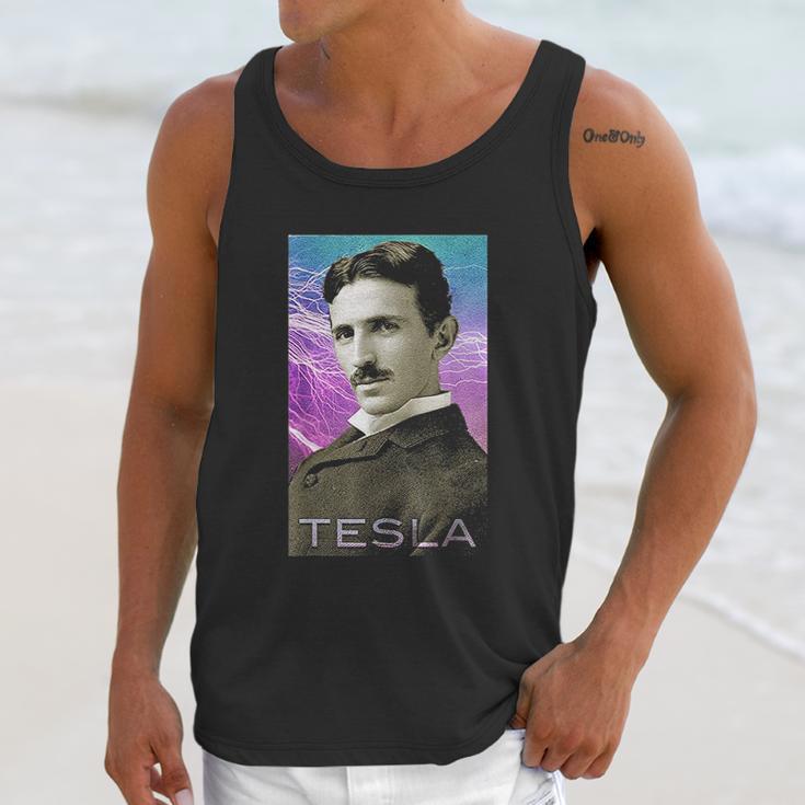 Nikola Teslas Inspiring Science Electricity Unisex Tank Top Gifts for Her