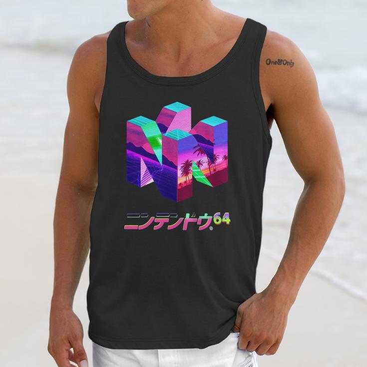 Nintendo 64 Vaporwave Shirt Unisex Tank Top Gifts for Her