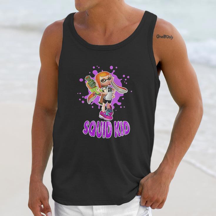 Nintendo Splatoon Squid Kid Pink Splat Unisex Tank Top Gifts for Her