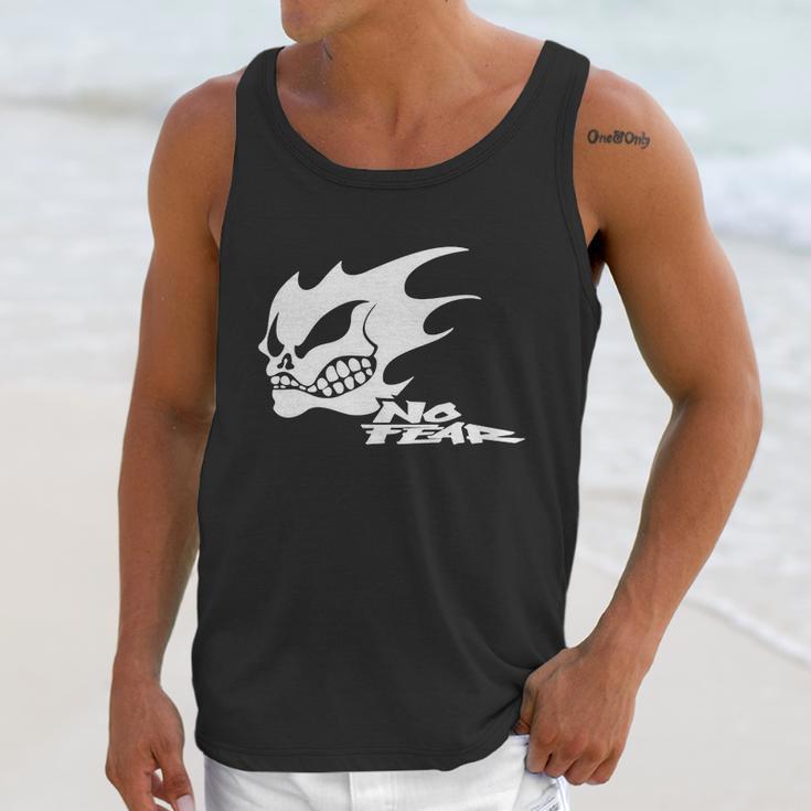 No Fear Flaming Skull T-Shirt Unisex Tank Top Gifts for Her