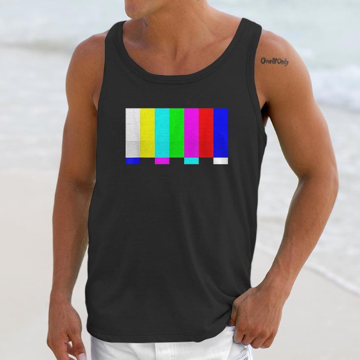 No Signal Television Screen Color Bars Test Pattern Unisex Tank Top Gifts for Her