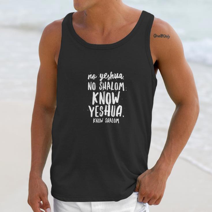 No Yeshua No Shalom Unisex Tank Top Gifts for Her