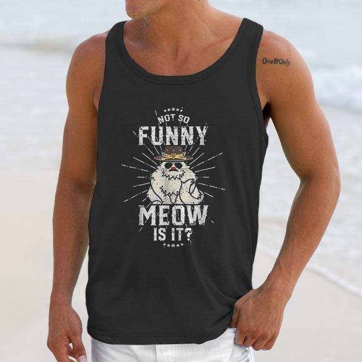 Not So Funny Meow State Trooper Unisex Tank Top Gifts for Her