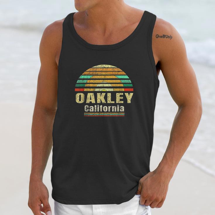 Oakley Ca California Home Vintage Gift Retro Sunset Unisex Tank Top Gifts for Her