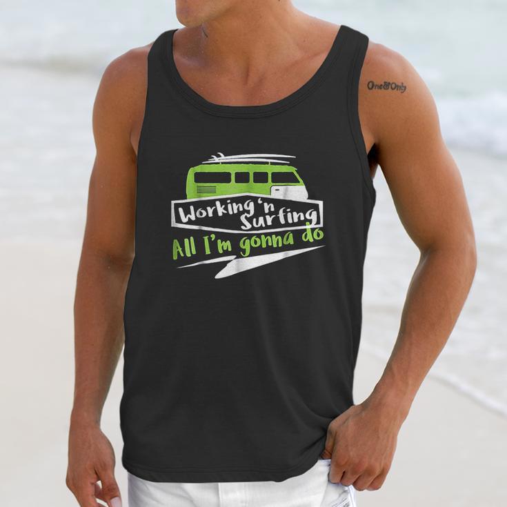 Ocean Surfing Vans Working And Surfing Unisex Tank Top Gifts for Her