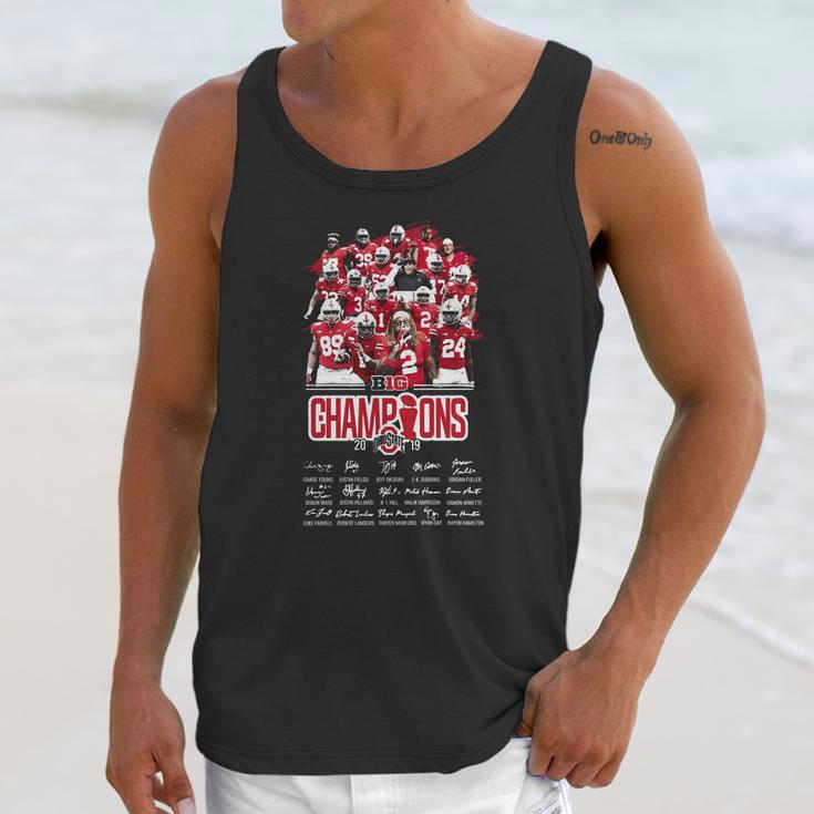 Ohio State Buckeyes Players Big Champions 2019 Signatures Sweater Unisex Tank Top Gifts for Her