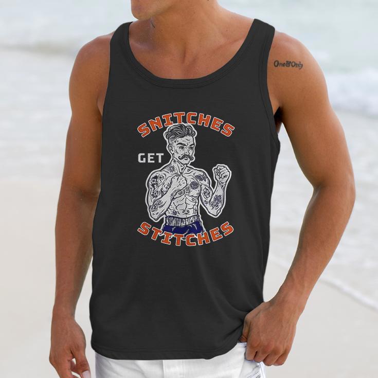 Old Fashioned Prison Inmate With Tattoo Unisex Tank Top Gifts for Her