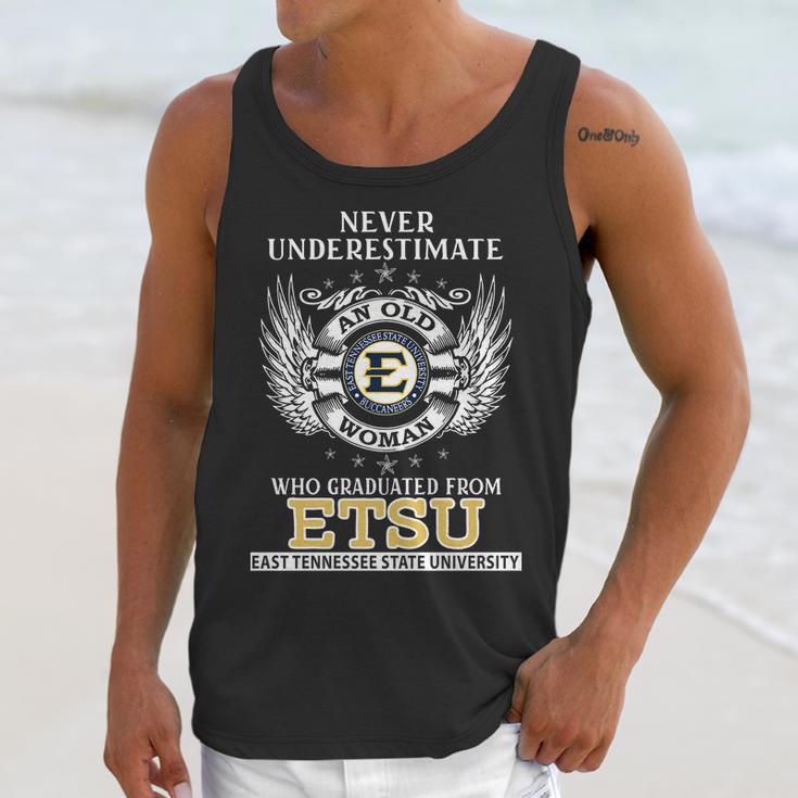 Old Man- Graduated From Etsu- East Tennessee State University Unisex Tank Top Gifts for Her