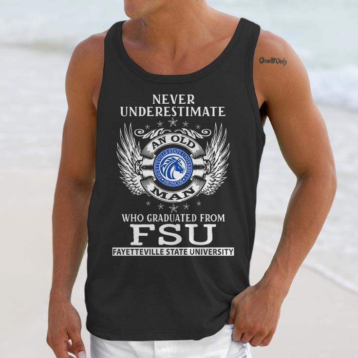 Old Man- Graduated From Fsu- Fayetteville State University Unisex Tank Top Gifts for Her