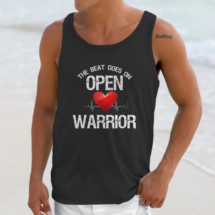 Open Heart Warrior The Beat Goes On Heart Patient Unisex Tank Top Gifts for Her