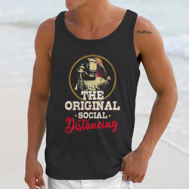 The Original Social Distancing Welder Unisex Tank Top Gifts for Her