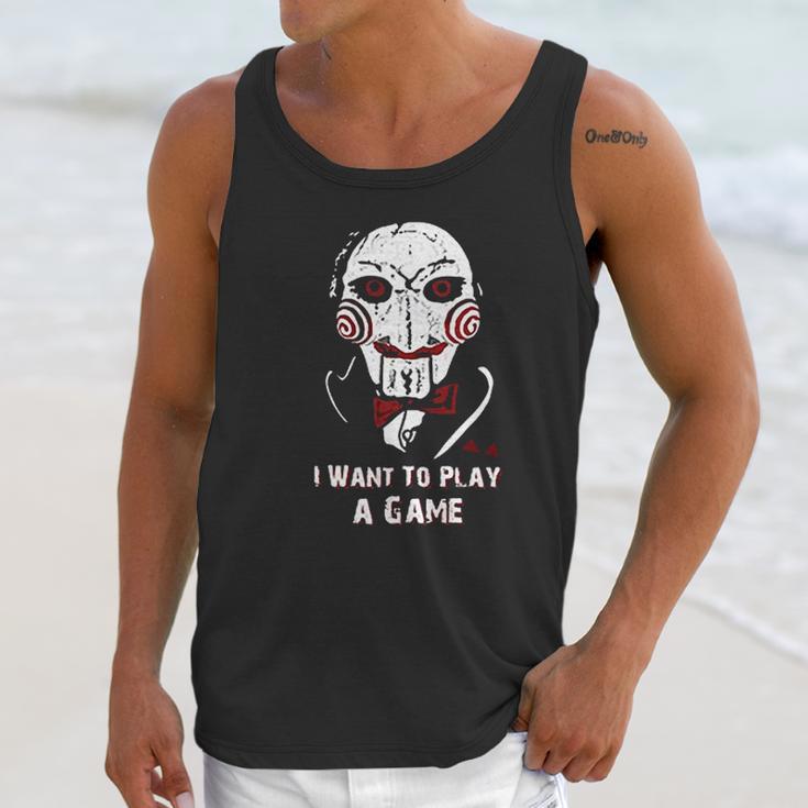 Oyshriola Saw I Want You To Play A Game Unisex Tank Top Gifts for Her