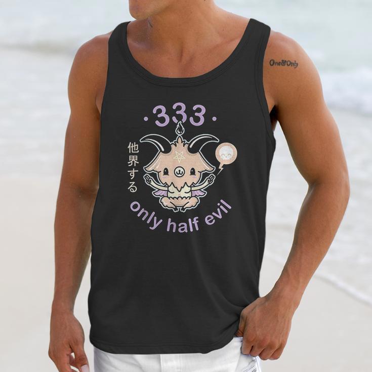 Pastel Goth 333 Only Half Evil Kawaii Unisex Tank Top Gifts for Her