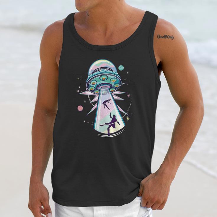 Pastel Goth Alien Abduction Aesthetic Spaceship Nu Goth Unisex Tank Top Gifts for Her