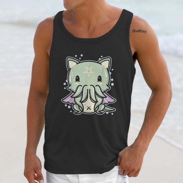 Pastel Goth Cathulhu Cat Creepy Cute Kawaii Cthulhu Gift Unisex Tank Top Gifts for Her