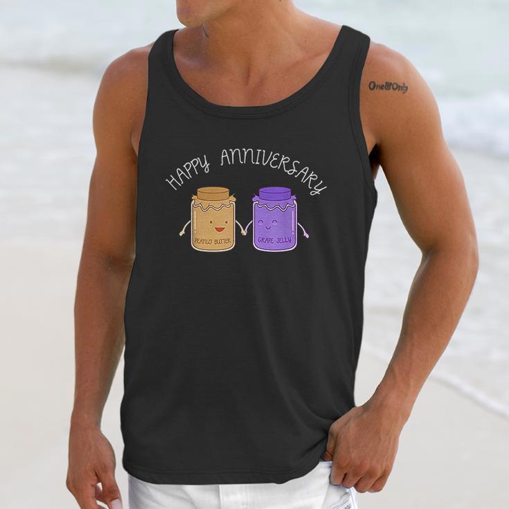 Peanut Butter Jelly Happy Anniversary Couple Goals Unisex Tank Top Gifts for Her