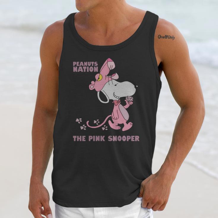 Peanuts Nation The Pink Snooper Unisex Tank Top Gifts for Her