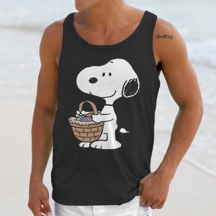 Peanuts Snoopy Easter Basket Unisex Tank Top Gifts for Her