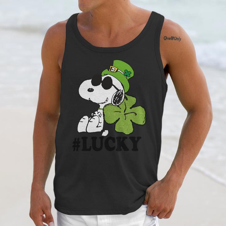 Peanuts St Patricks Snoopy Lucky T-Shirt Unisex Tank Top Gifts for Her