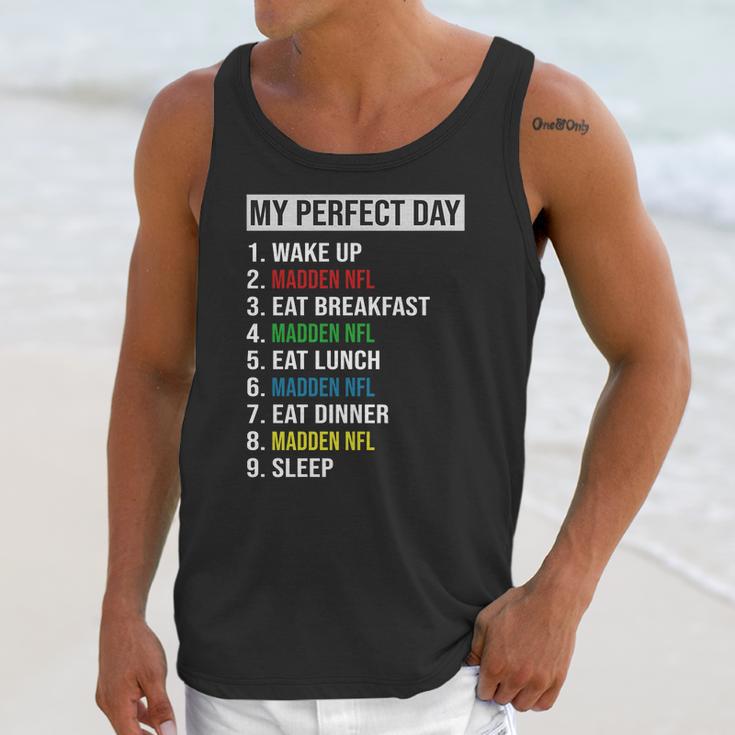 My Perfect Day Video Games Cool Gamer Play Madden Nfl All Day 2020 Unisex Tank Top Gifts for Her