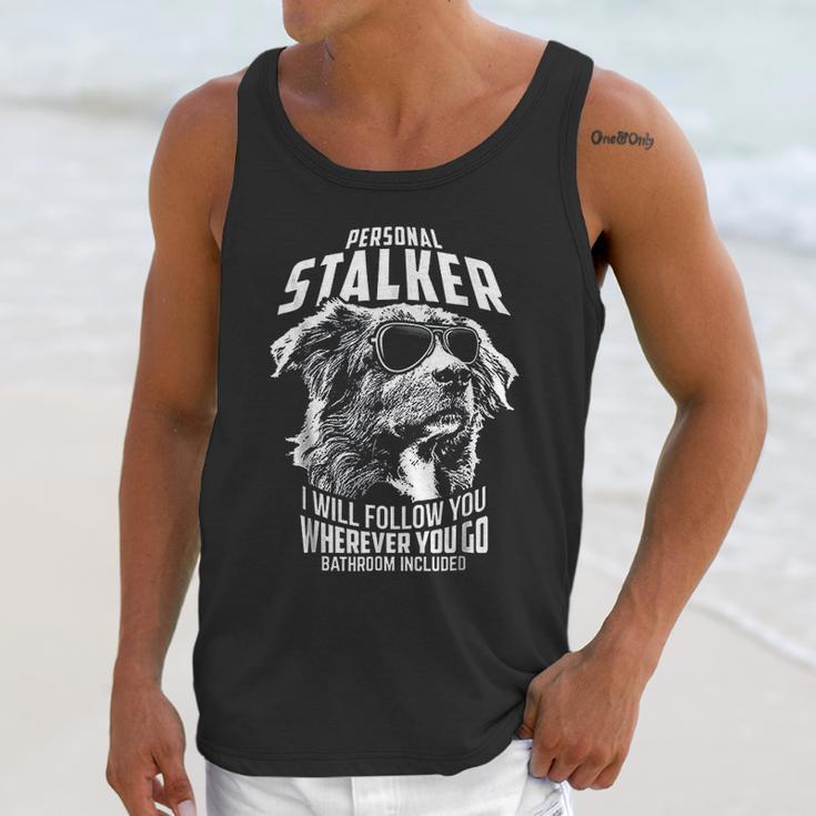 Personal Stalker Australian Shepherd Funny Unisex Tank Top Gifts for Her