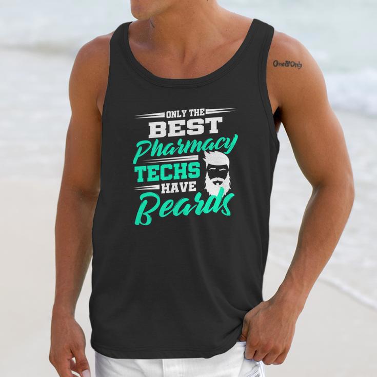 Mens Pharmacy Tech Beard Technician For Men Funny Gift Unisex Tank Top Gifts for Her