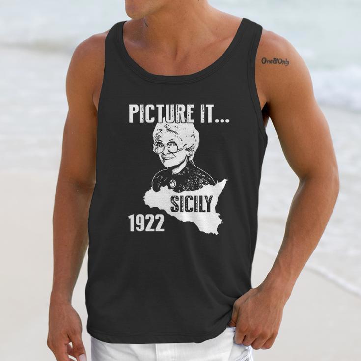 Picture It Sicily 1922 Golden Girls Funny Unisex Tank Top Gifts for Her