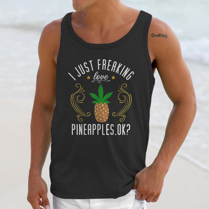 Pineapple Weed Funny Marijuana Lover Gift Unisex Tank Top Gifts for Her