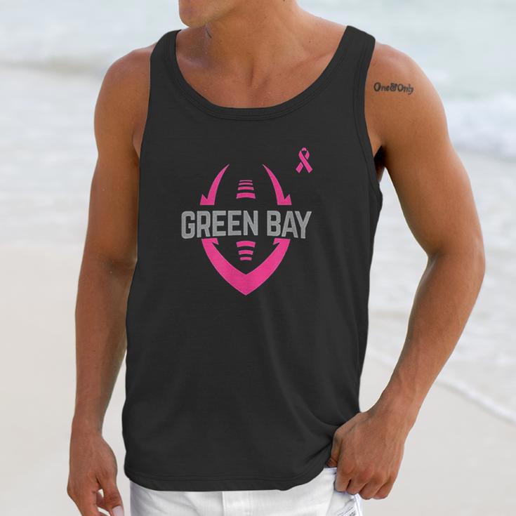 Pink Ribbon Green Bay Unisex Tank Top Gifts for Her