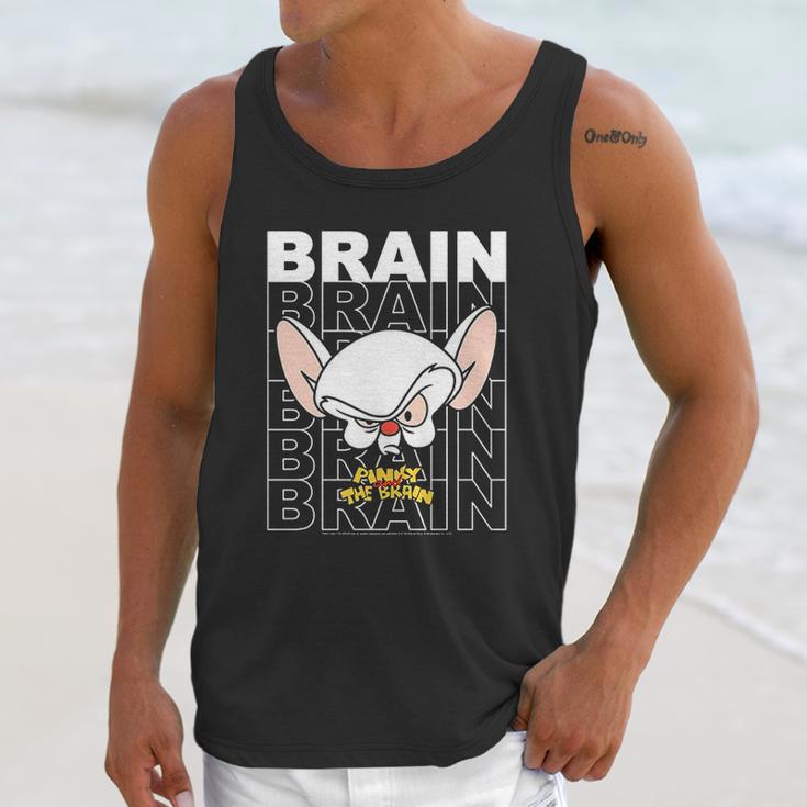 Pinky And The Brain Text Stack Big Face Unisex Tank Top Gifts for Her