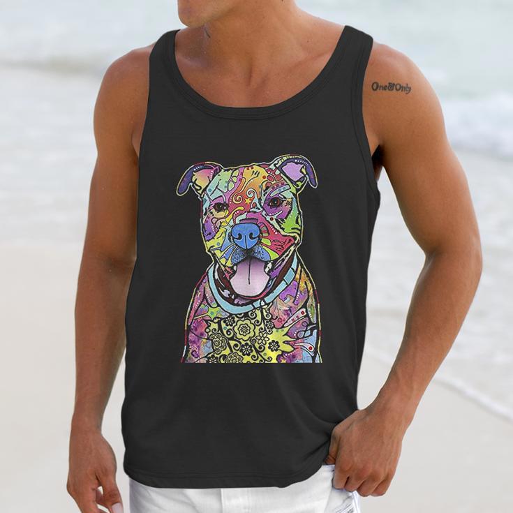 Pitbull Colourful Pit Bulls Dog Lovers Gift Unisex Tank Top Gifts for Her