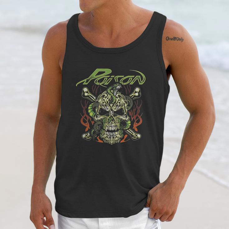 Poison Band With Skull Unisex Tank Top Gifts for Her