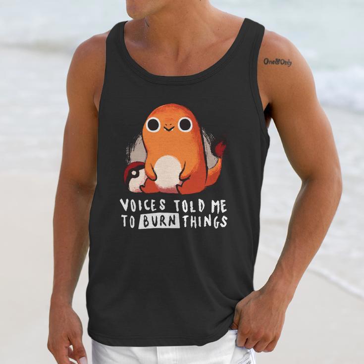 Pokemon Charmander Voices Told Me To Burn Things Unisex Tank Top Gifts for Her