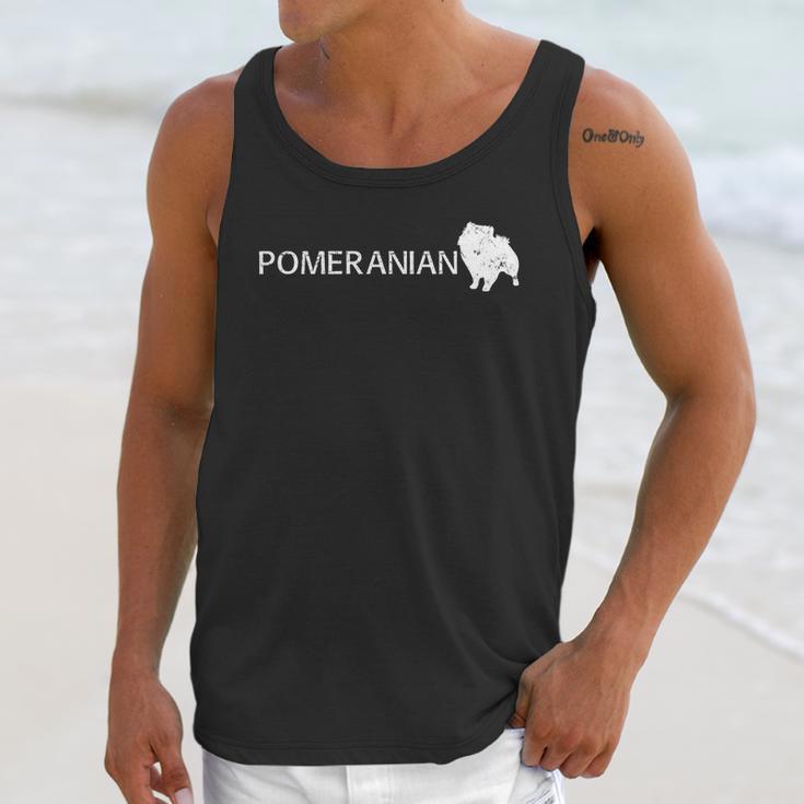 Pomeranian Dog Logo Unisex Tank Top Gifts for Her