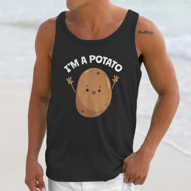 I Am A Potato Taters Spud Tattie Vegan Lover Keto Veggie Unisex Tank Top Gifts for Her