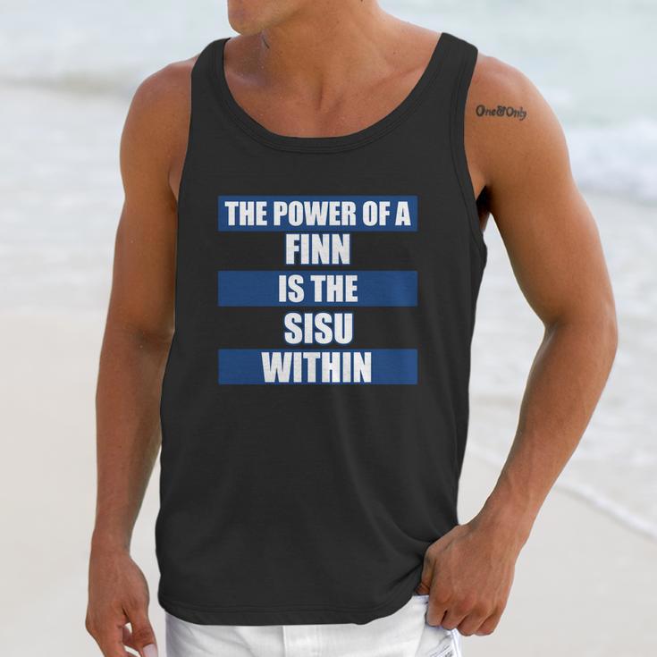 The Power Of A Finn Is The Sisu Within Unisex Tank Top Gifts for Her