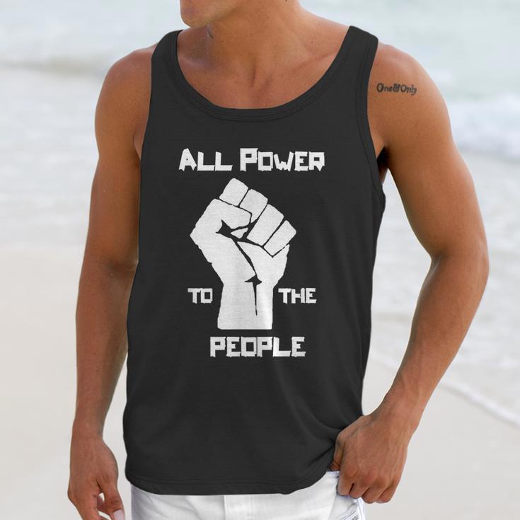 All Power To The People Panthers Party Civil Rights Graphic Design Printed Casual Daily Basic Unisex Tank Top Gifts for Her