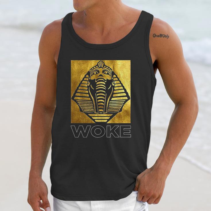 Pride Woke African American Egyptian Kemetic King Tut Unisex Tank Top Gifts for Her