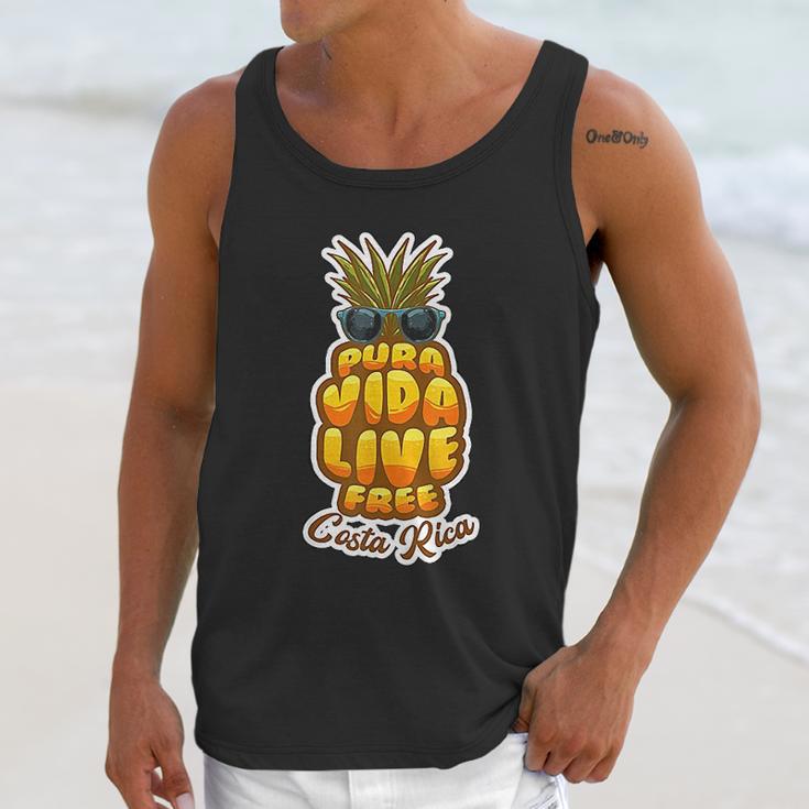 Pura Vida Pineapple Retro Simple Pure Life Costa Ricans Gift Unisex Tank Top Gifts for Her