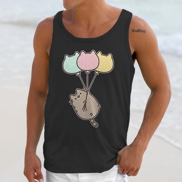 Pusheen The Cat Balloons Unisex Tank Top Gifts for Her