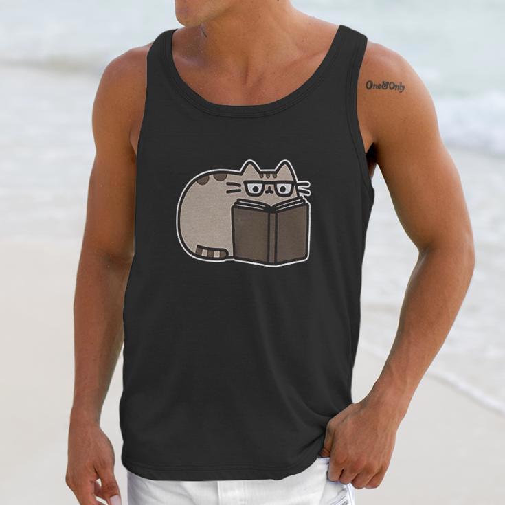 Pusheen The Cat Reading Juniors Unisex Tank Top Gifts for Her