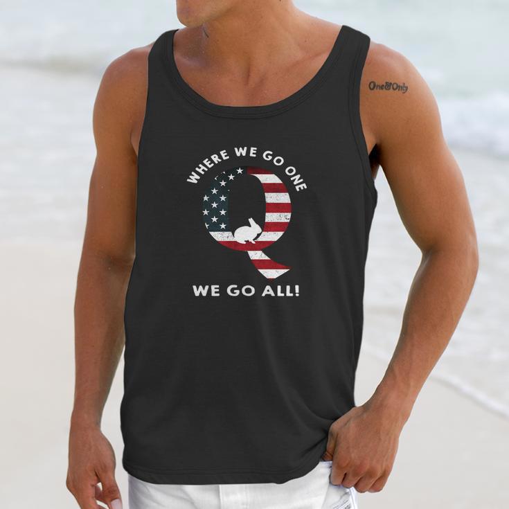 Q Anon Where We Go One We Go All Qanon Shirt Unisex Tank Top Gifts for Her