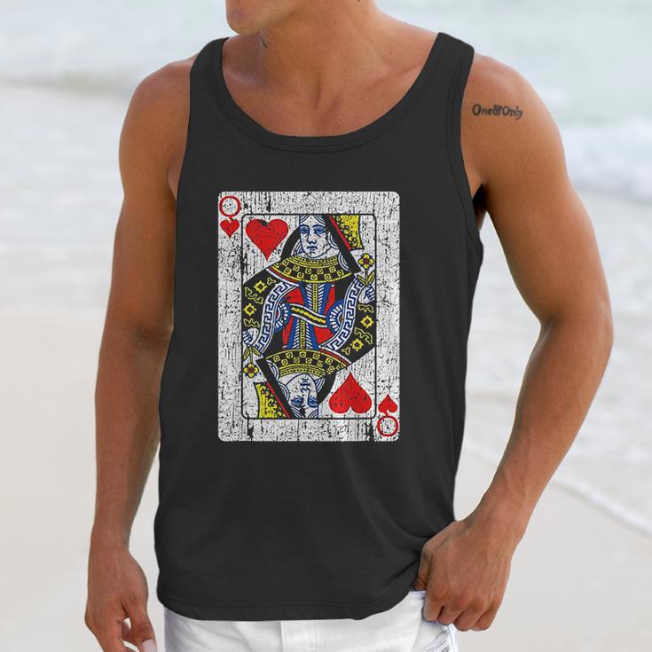 Queen Of Hearts Card Costume Vintage Unisex Tank Top Gifts for Her