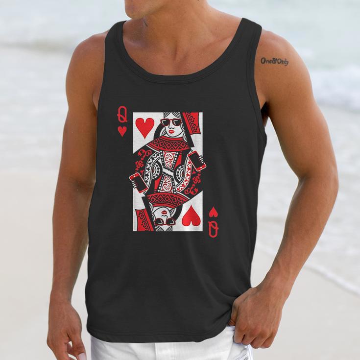 Queen Of Hearts Vintage Valentine Day Unisex Tank Top Gifts for Her