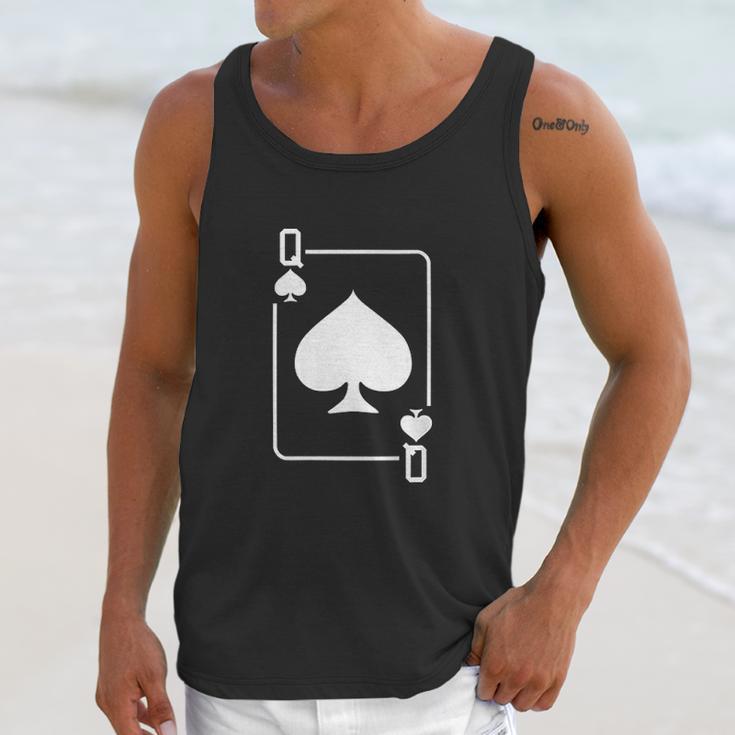 Queen Of Spades Playing Card Halloween Costume Dark Unisex Tank Top Gifts for Her