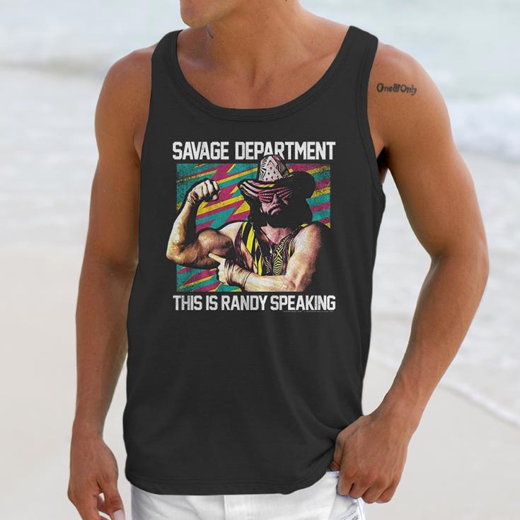 Randy Macho Man Savage This Is Randy Speaking Unisex Tank Top Gifts for Her